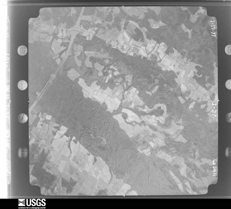 U.S. Geological Survey aerial photograph, 1977-01-01, scale 1:25700