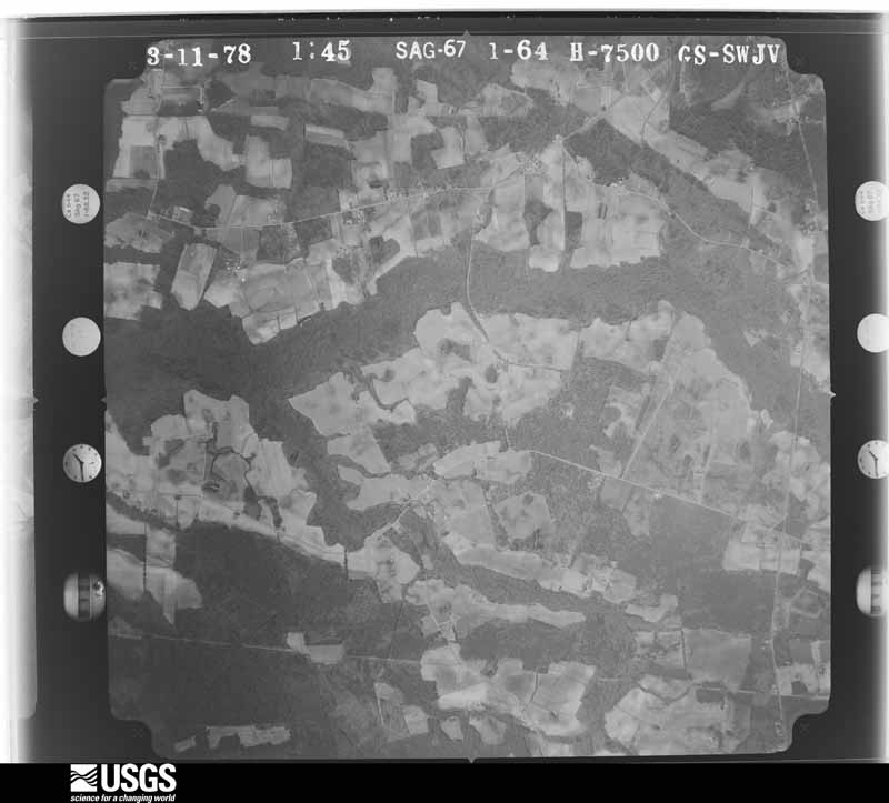U.S. Geological Survey aerial photograph, 1978-03-01, scale 1:25700