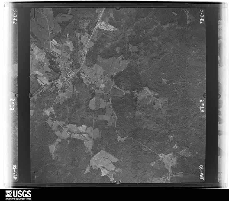 U.S. Geological Survey aerial photograph, 1962-02-07, scale 1:19000