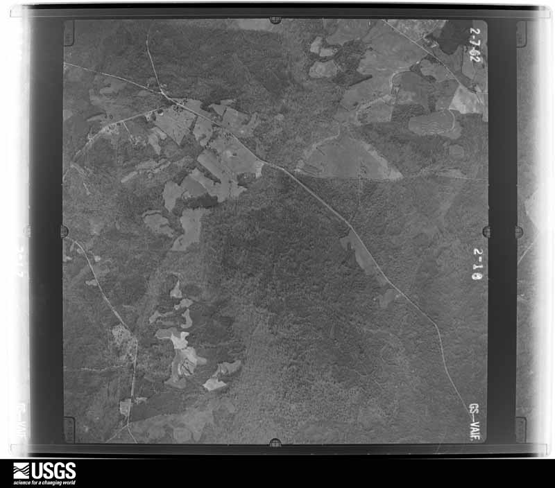 U.S. Geological Survey aerial photograph, 1962-02-07, scale 1:19000