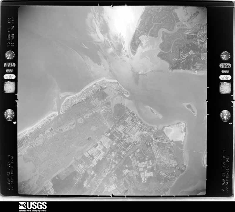 U.S. Geological Survey aerial photograph, 1961-10-01, scale 1:60000