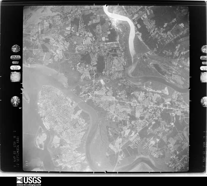 U.S. Geological Survey aerial photograph, 1961-10-01, scale 1:60000