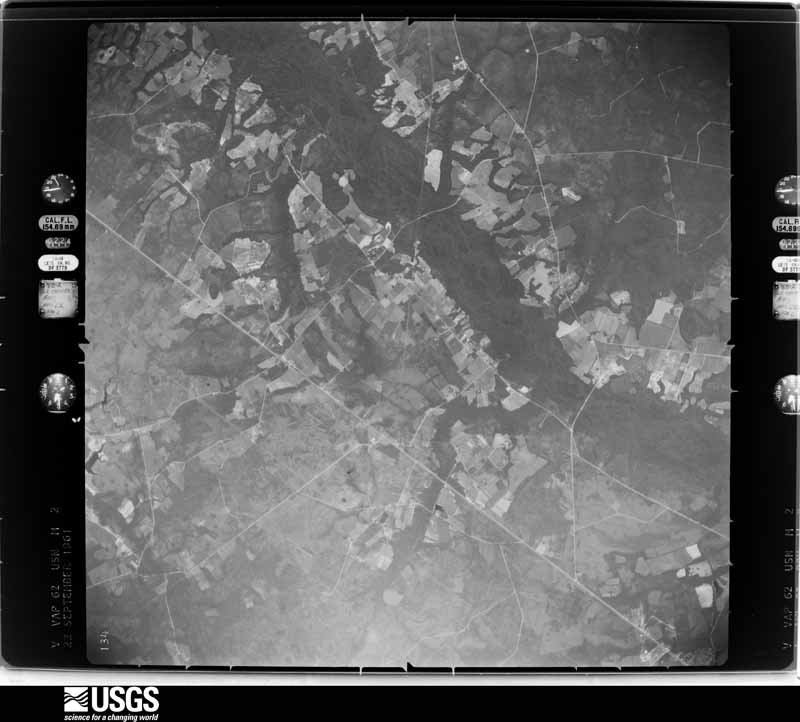 U.S. Geological Survey aerial photograph, 1961-10-01, scale 1:60000