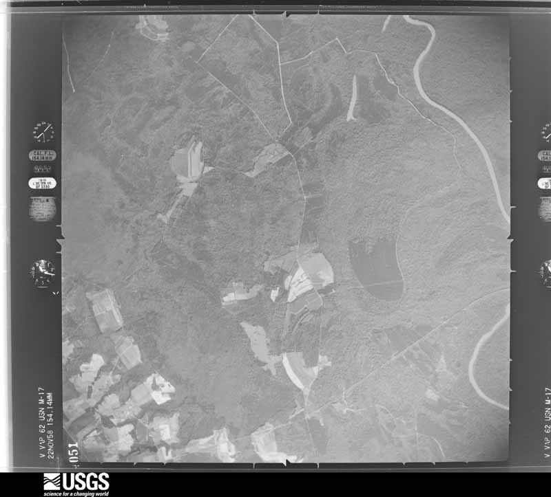 U.S. Geological Survey aerial photograph, 1958-01-01, scale 1:40000