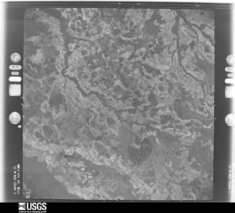 U.S. Geological Survey aerial photograph, 1958-01-01, scale 1:40000