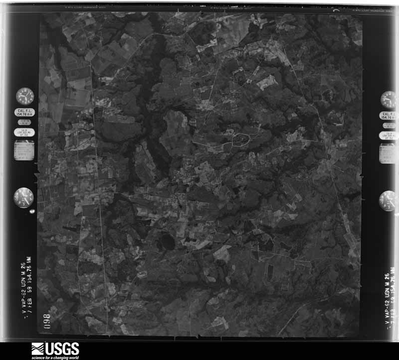 U.S. Geological Survey aerial photograph, 1957-02-01, scale 1:40000