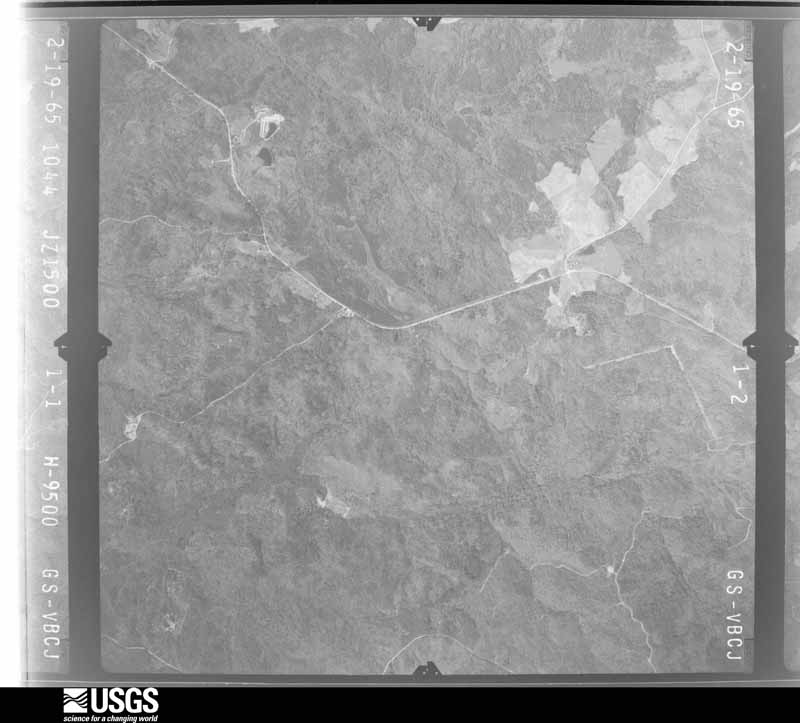 U.S. Geological Survey aerial photograph, 1965-02-19, scale 1:19000
