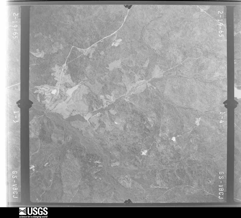 U.S. Geological Survey aerial photograph, 1965-02-19, scale 1:19000