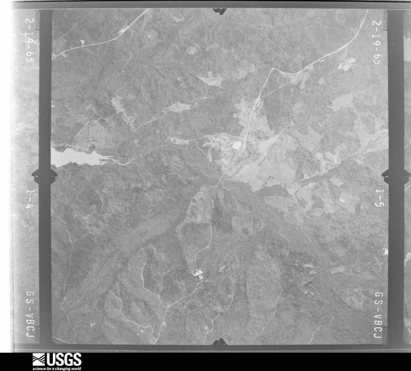 U.S. Geological Survey aerial photograph, 1965-02-19, scale 1:19000