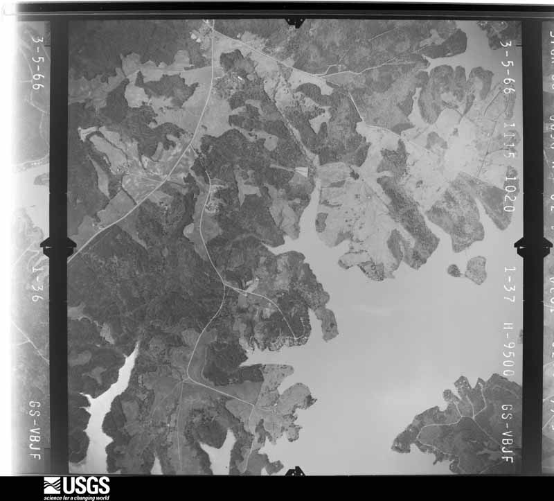 U.S. Geological Survey aerial photograph, 1966-03-05, scale 1:19000
