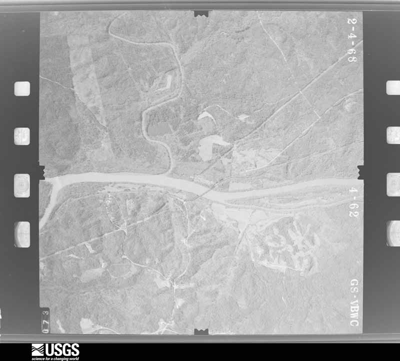 U.S. Geological Survey aerial photograph, 1968-02-04, scale 1:19000