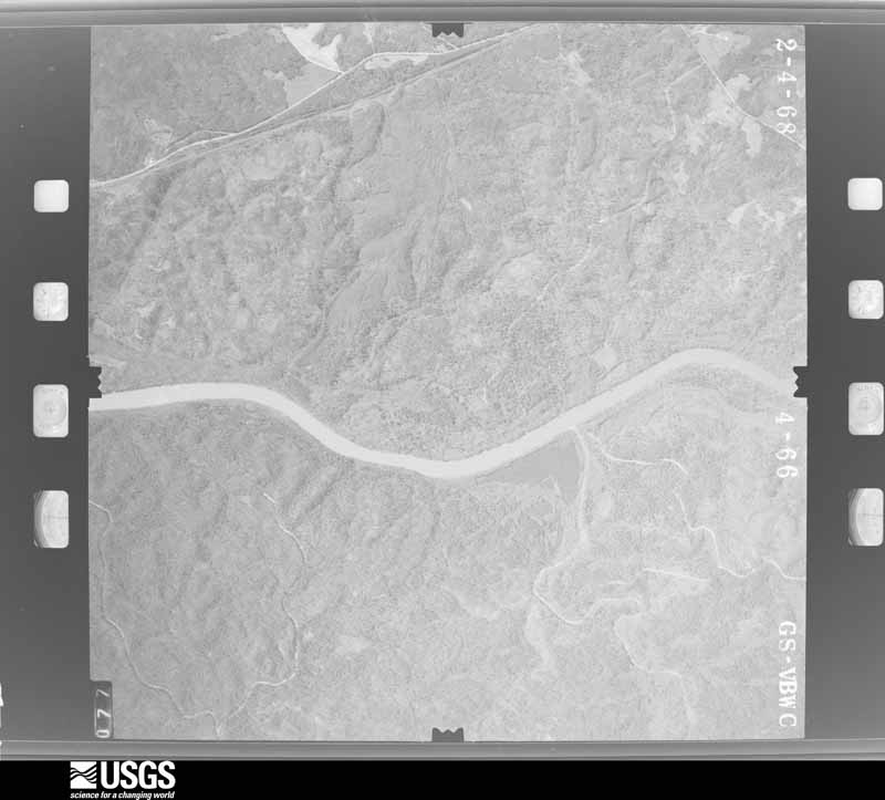 U.S. Geological Survey aerial photograph, 1968-02-04, scale 1:19000