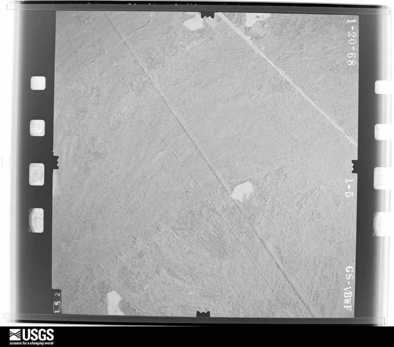 U.S. Geological Survey aerial photograph, 1968-01-20, scale 1:19000