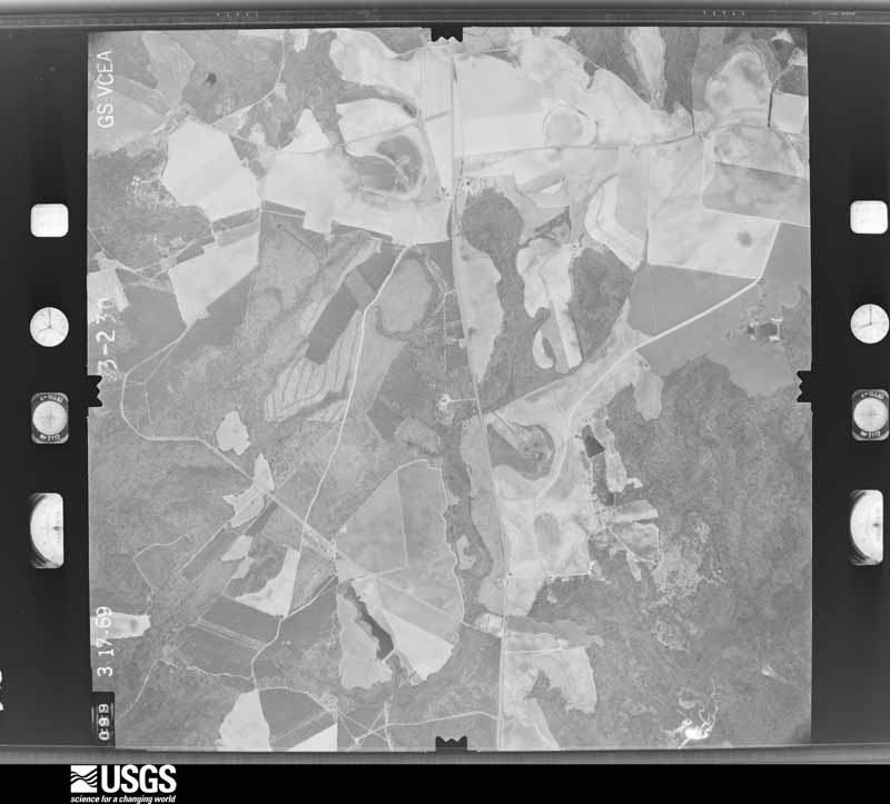U.S. Geological Survey aerial photograph, 1969-03-17, scale 1:19000