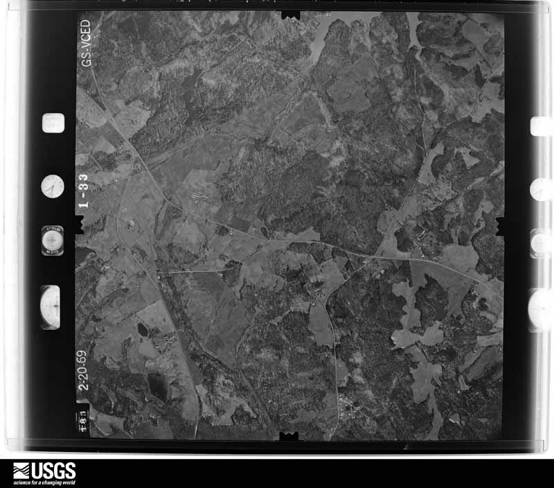 U.S. Geological Survey aerial photograph, 1969-02-20, scale 1:19000