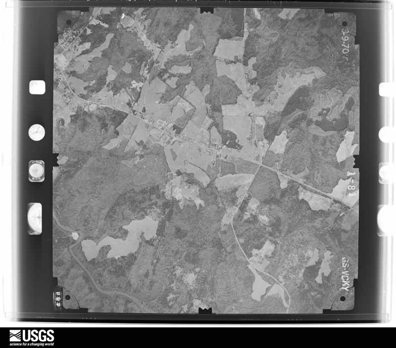 U.S. Geological Survey aerial photograph, 1970-03-09, scale 1:19000