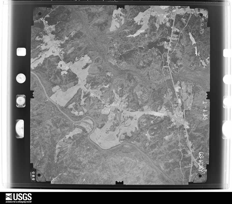 U.S. Geological Survey aerial photograph, 1970-03-09, scale 1:19000