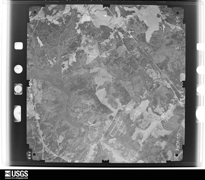 U.S. Geological Survey aerial photograph, 1970-03-09, scale 1:19000