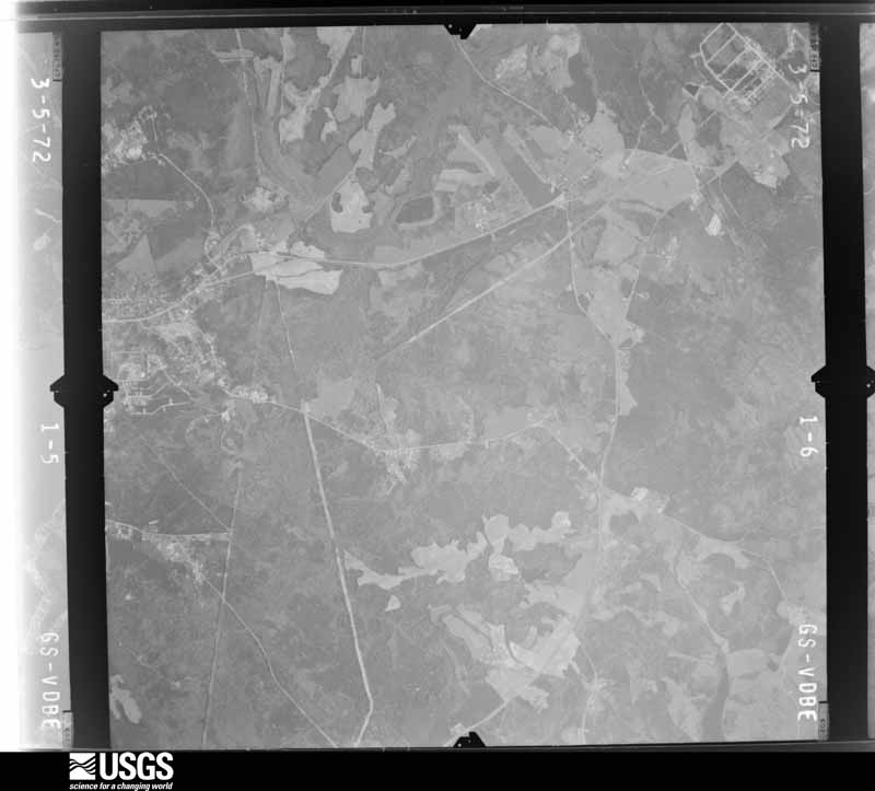 U.S. Geological Survey aerial photograph, 1972-03-05, scale 1:24000
