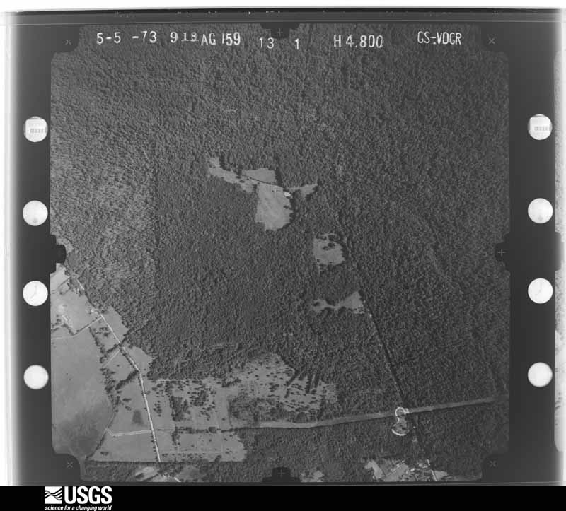 U.S. Geological Survey aerial photograph, 1973-05-05, scale 1:9600