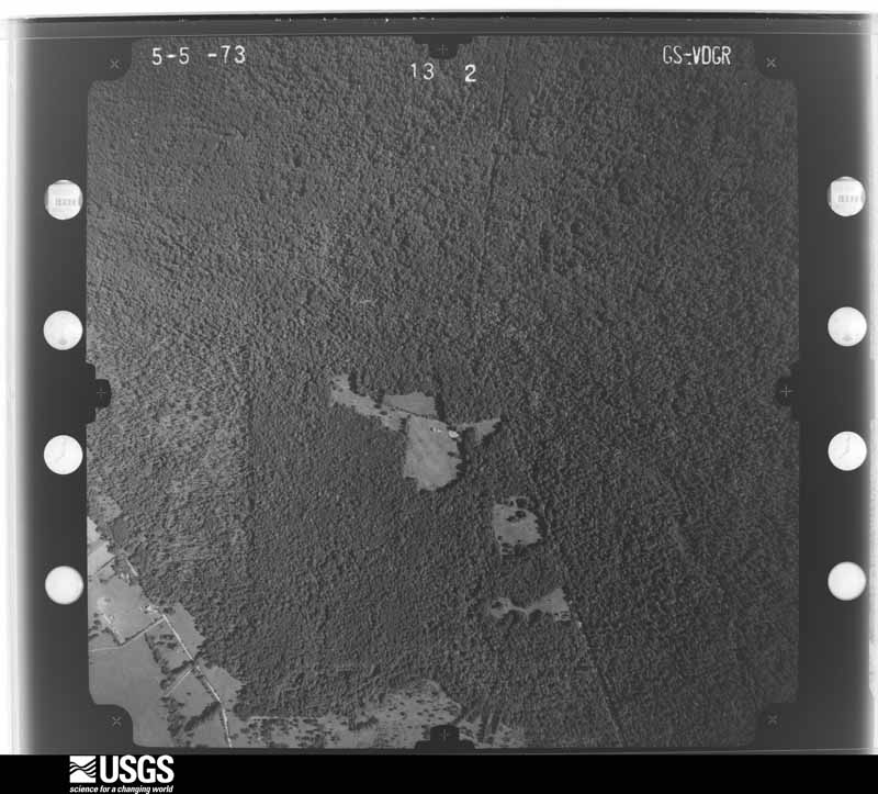 U.S. Geological Survey aerial photograph, 1973-05-05, scale 1:9600