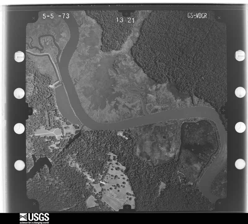 U.S. Geological Survey aerial photograph, 1973-05-05, scale 1:9600