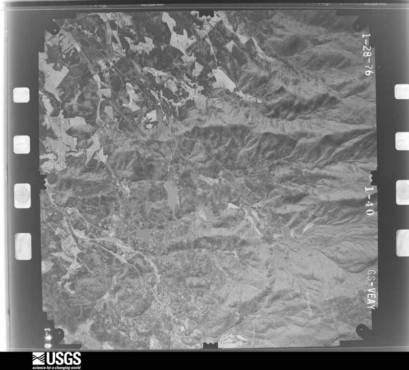 U.S. Geological Survey aerial photograph, 1976-02-23, scale 1:33000