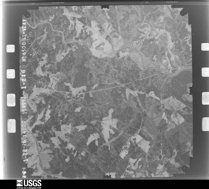 U.S. Geological Survey aerial photograph, 1976-02-23, scale 1:33000