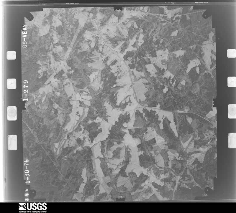 U.S. Geological Survey aerial photograph, 1976-02-23, scale 1:33000