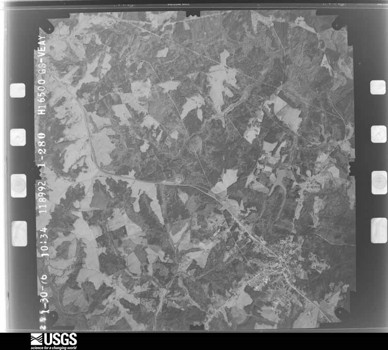 U.S. Geological Survey aerial photograph, 1976-02-23, scale 1:33000