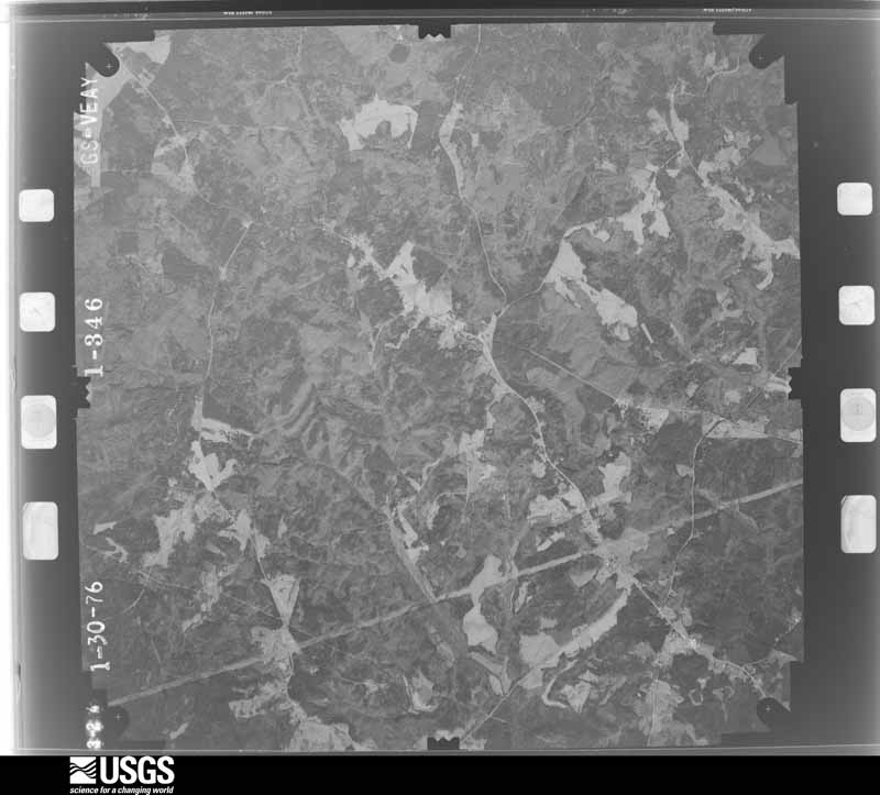 U.S. Geological Survey aerial photograph, 1976-02-23, scale 1:33000