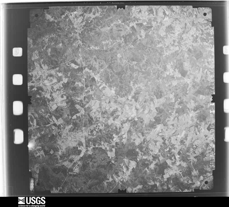 U.S. Geological Survey aerial photograph, 1977-03-14, scale 1:80000