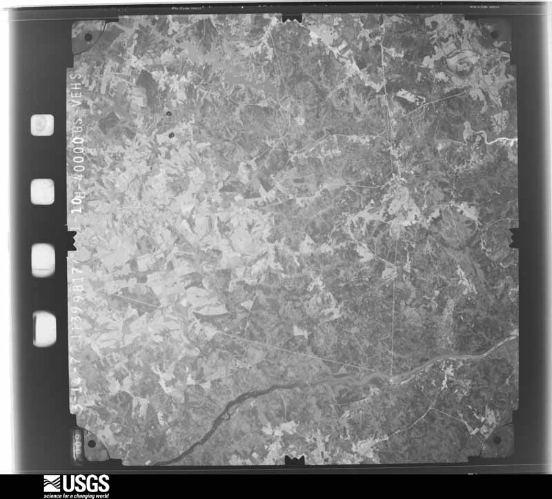U.S. Geological Survey aerial photograph, 1977-03-14, scale 1:80000