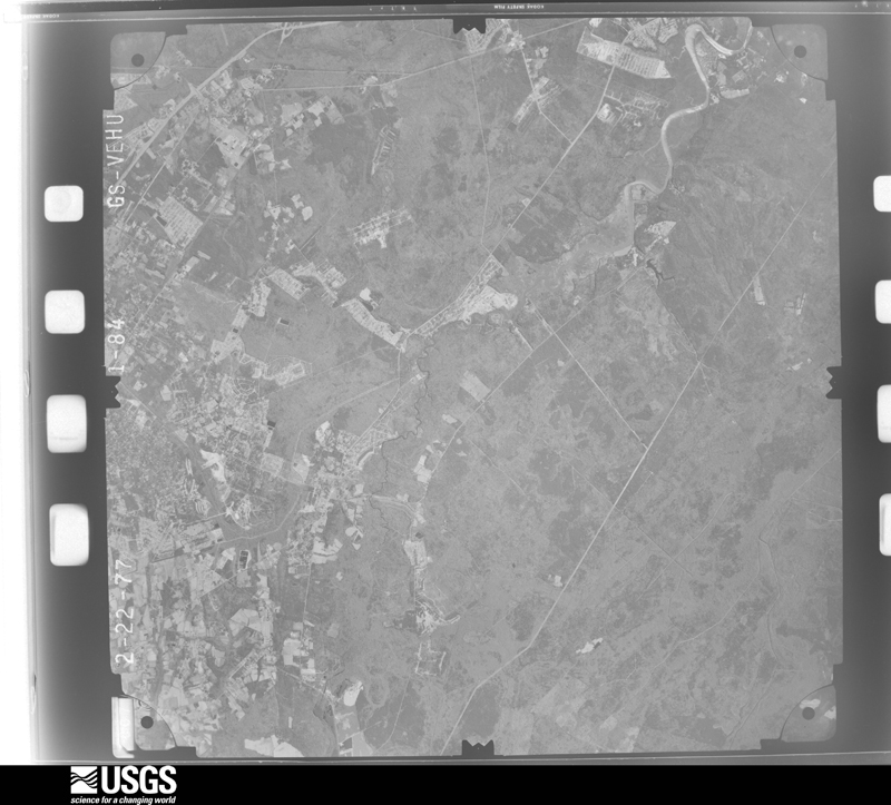 U.S. Geological Survey aerial photograph, 1977-03-01, scale 1:80000