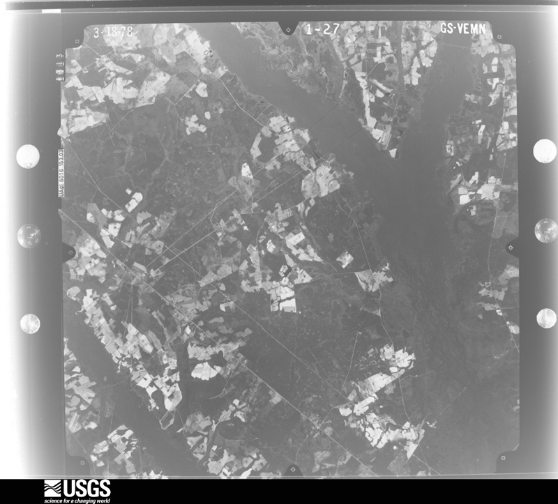 U.S. Geological Survey aerial photograph, 1978-03-18, scale 1:80000