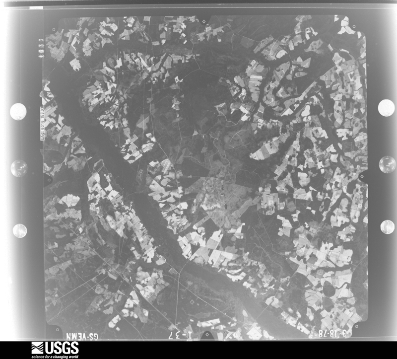 U.S. Geological Survey aerial photograph, 1978-03-18, scale 1:80000
