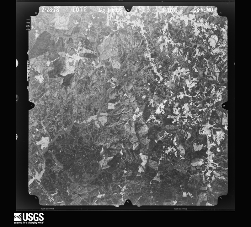 U.S. Geological Survey aerial photograph, 1978-03-01, scale 1:80000