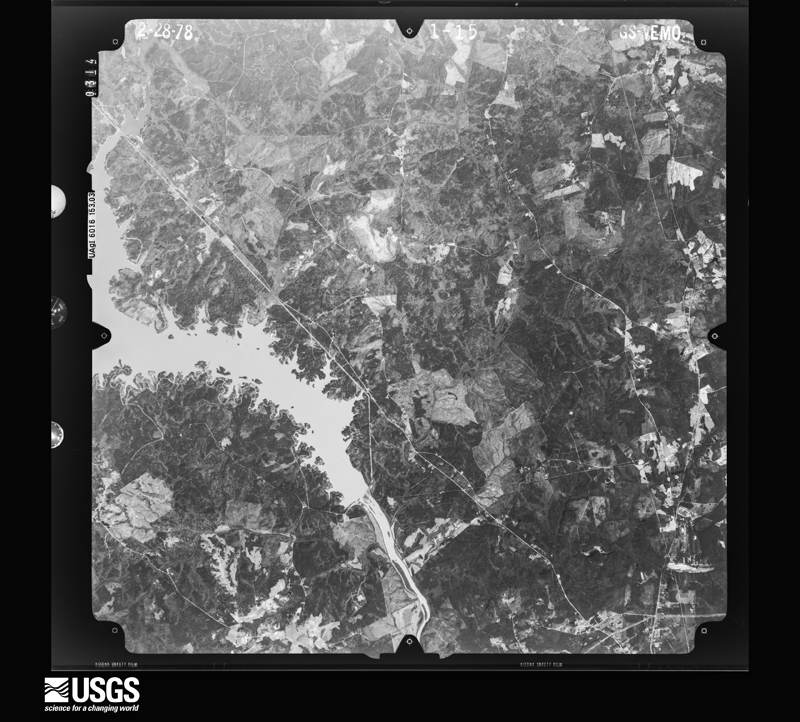 U.S. Geological Survey aerial photograph, 1978-03-01, scale 1:80000