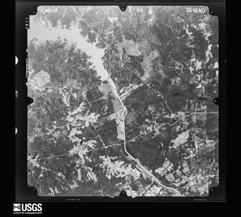 U.S. Geological Survey aerial photograph, 1978-03-01, scale 1:80000