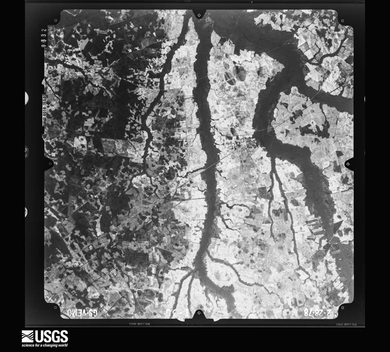 U.S. Geological Survey aerial photograph, 1978-03-01, scale 1:80000