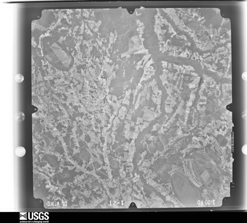 U.S. Geological Survey aerial photograph, 1980-01-01, scale 1:80000