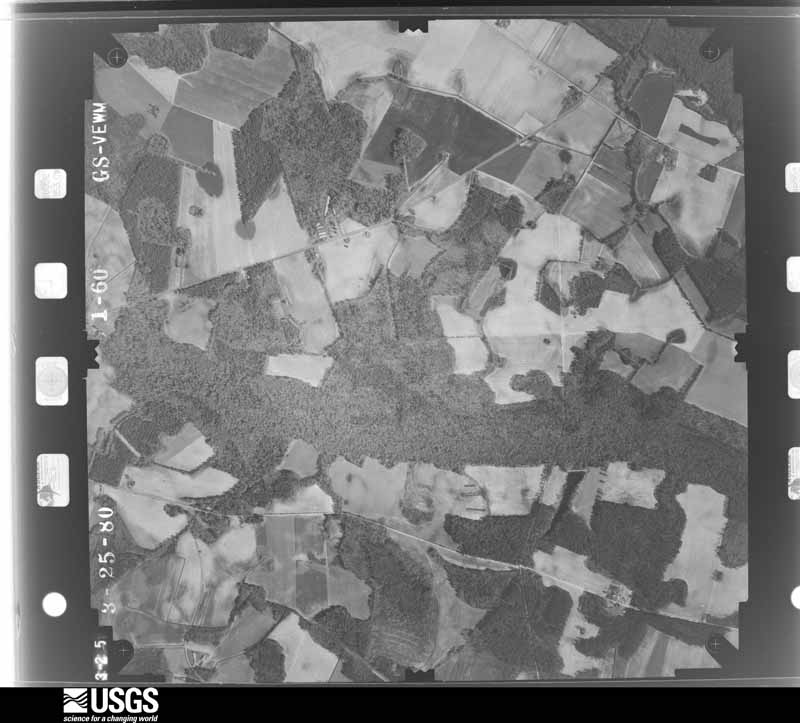 U.S. Geological Survey aerial photograph, 1980-03-01, scale 1:16000