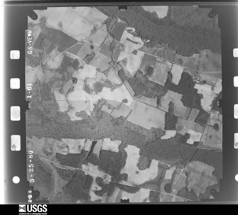 U.S. Geological Survey aerial photograph, 1980-03-01, scale 1:16000