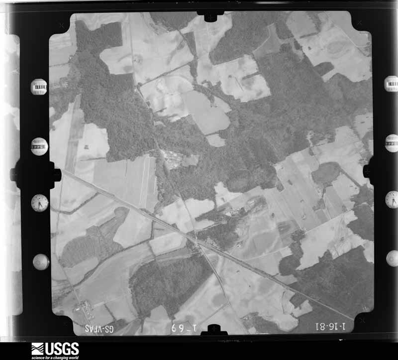 U.S. Geological Survey aerial photograph, 1981-01-01, scale 1:14000