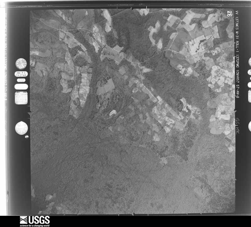 U.S. Geological Survey aerial photograph, 1957-03-10, scale 1:24000