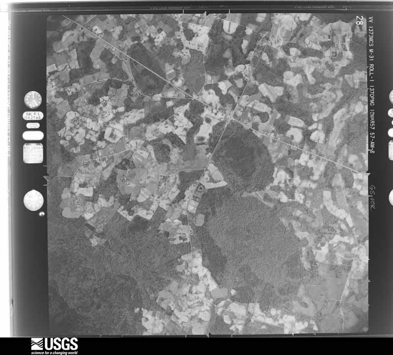 U.S. Geological Survey aerial photograph, 1957-03-10, scale 1:24000