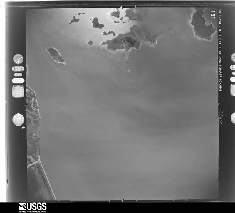 U.S. Geological Survey aerial photograph, 1957-03-10, scale 1:24000