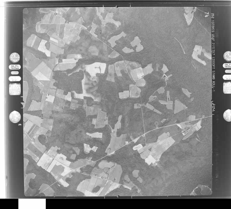 U.S. Geological Survey aerial photograph, 1957-10-21, scale 1:24000