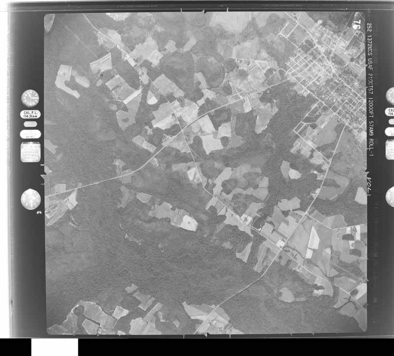 U.S. Geological Survey aerial photograph, 1957-10-21, scale 1:24000
