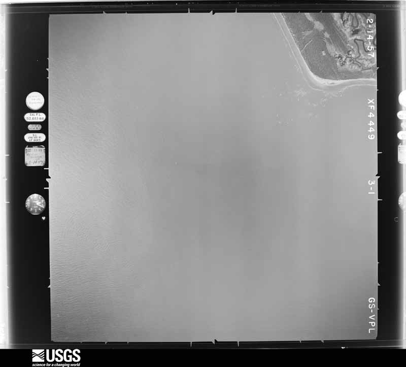 U.S. Geological Survey aerial photograph, 1957-02-14, scale 1:24000